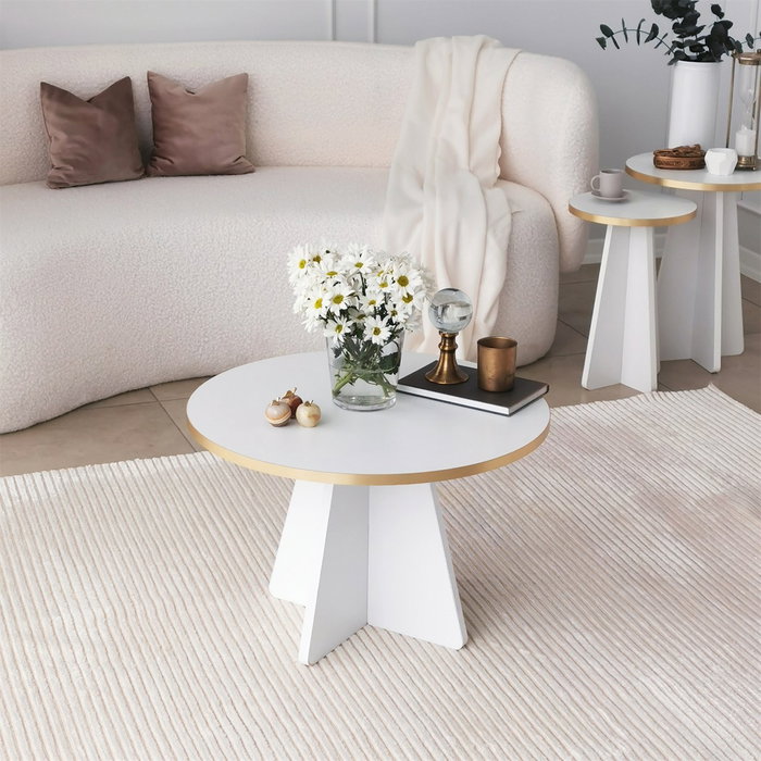 Hanah Home Mushroom - Gold, White v2